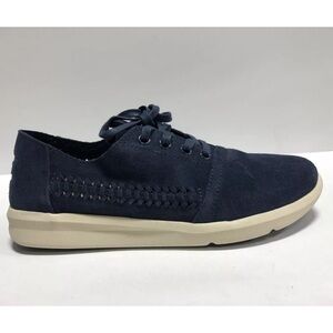 Toms Men’s Del Ray Slip-On Shoes Navy Suede, Size 7 M